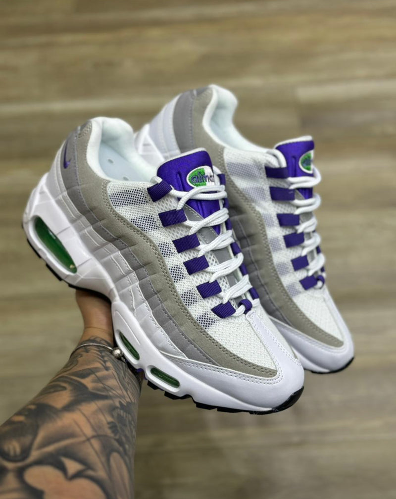Tênis Air Max 95 Cortez (Branco, Azul, Cinza e Verde)