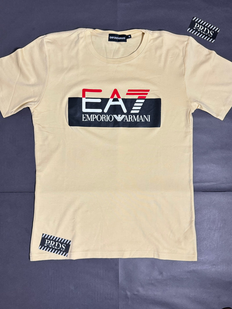 Camiseta Italiana Malha Fria - EA7 - Armani Logo emborrachado