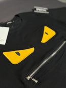 Camiseta Italiana Malha Fria - Fendi - Logo bordado em alto relevo