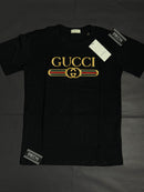 Camiseta Italiana Malha Fria - Gucci Italian - logo em alto bordado