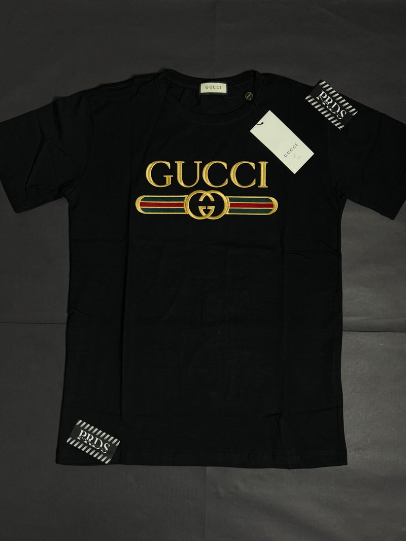 Camiseta Italiana Malha Fria - Gucci Italian - logo em alto bordado
